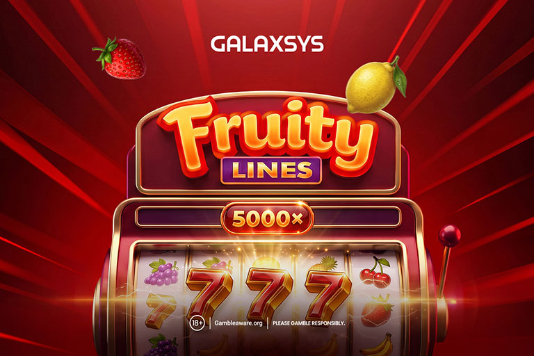 Fruity Lines Slot von Galaxsys mit Gewinn­li­nien und Multi­pli­ka­toren