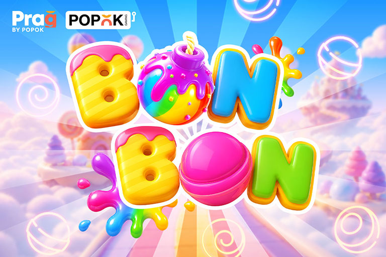 Bon Bon Slot von PRAG und PopOK Gaming mit süßen Symbolen
